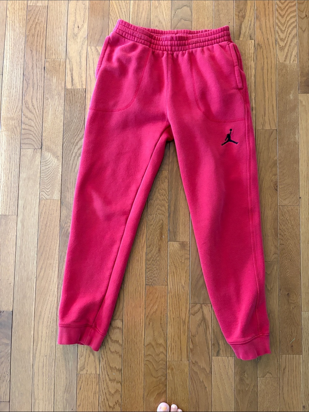 Jordan Kids Red jumpman Joggers size large